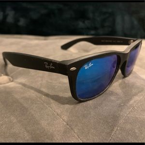 Men’s Ray Ban wayfarer blue lens sunglasses